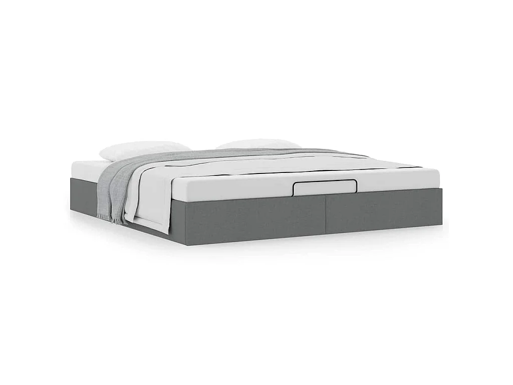 Struttura Letto Pouf senza Materasso 200x200 cm in Tessuto