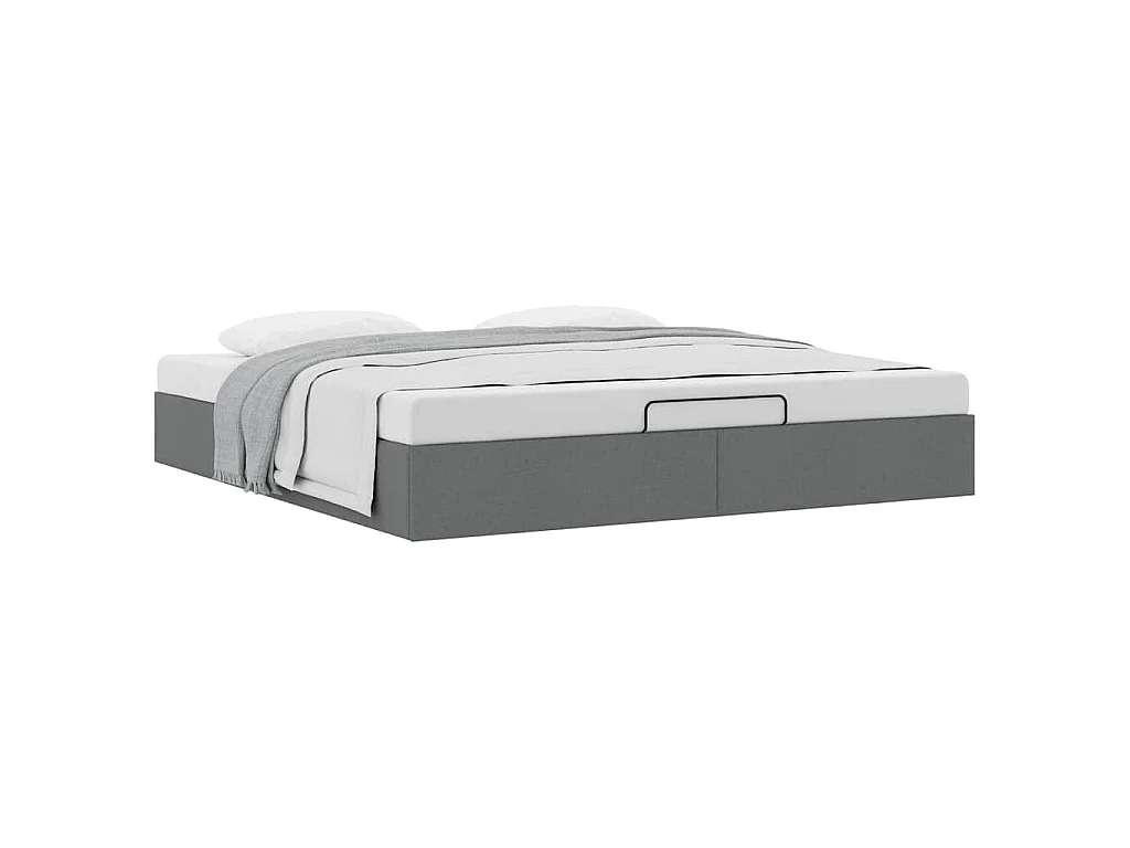 Struttura Letto Pouf senza Materasso 200x200 cm in Tessuto