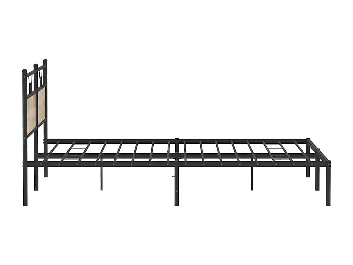 Cadre de lit sans matelas chêne sonoma 193x201 cm