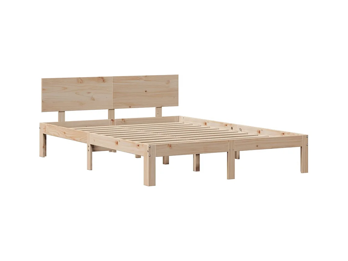 Bettgestell mit Kopfteil ohne Matratze 150x200 cm