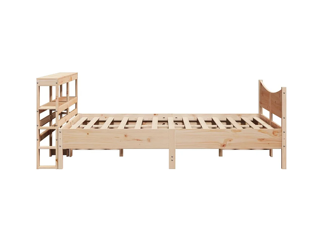 Cadre de lit avec tête de lit 150x200 cm bois de pin massif