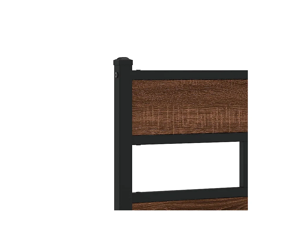 Cadre de lit sans matelas chêne marron 150x200 cm