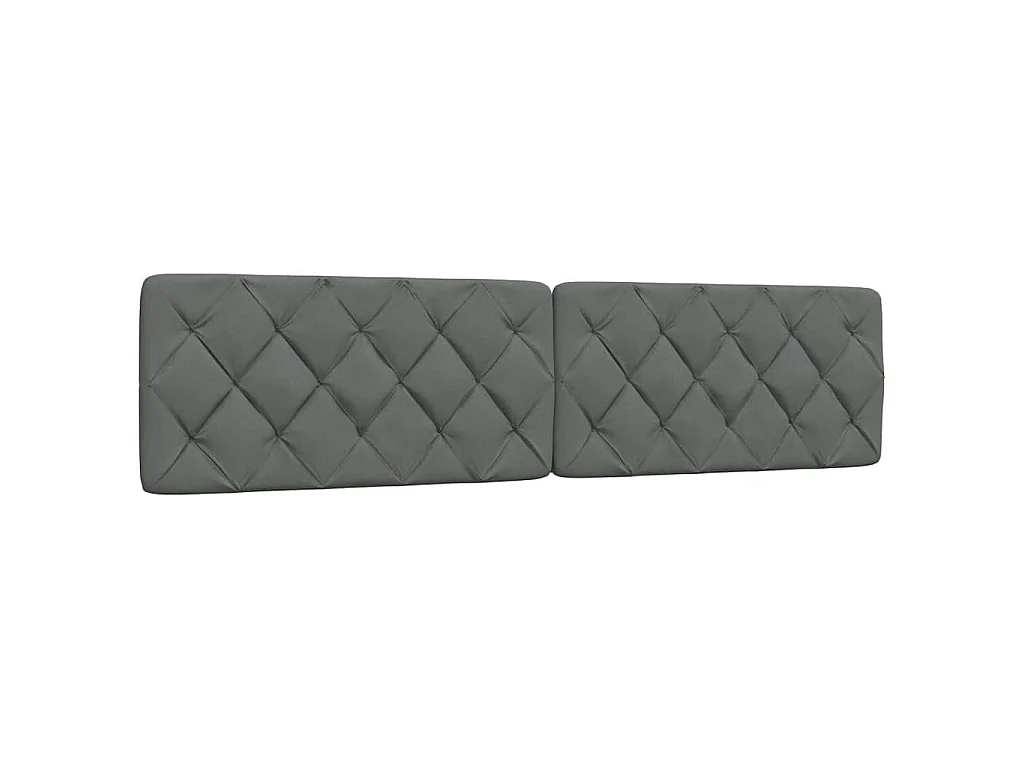 Bed met matras stof donkergrijs 200x200 cm