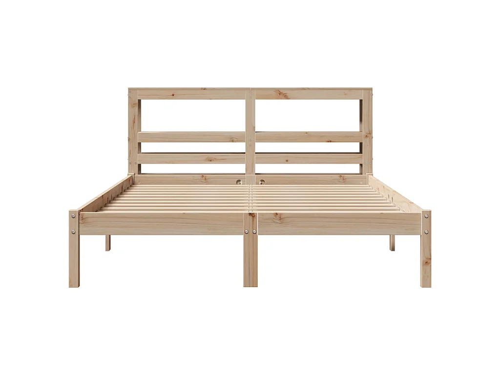 Bedframe zonder matras massief grenenhout 150x200 cm