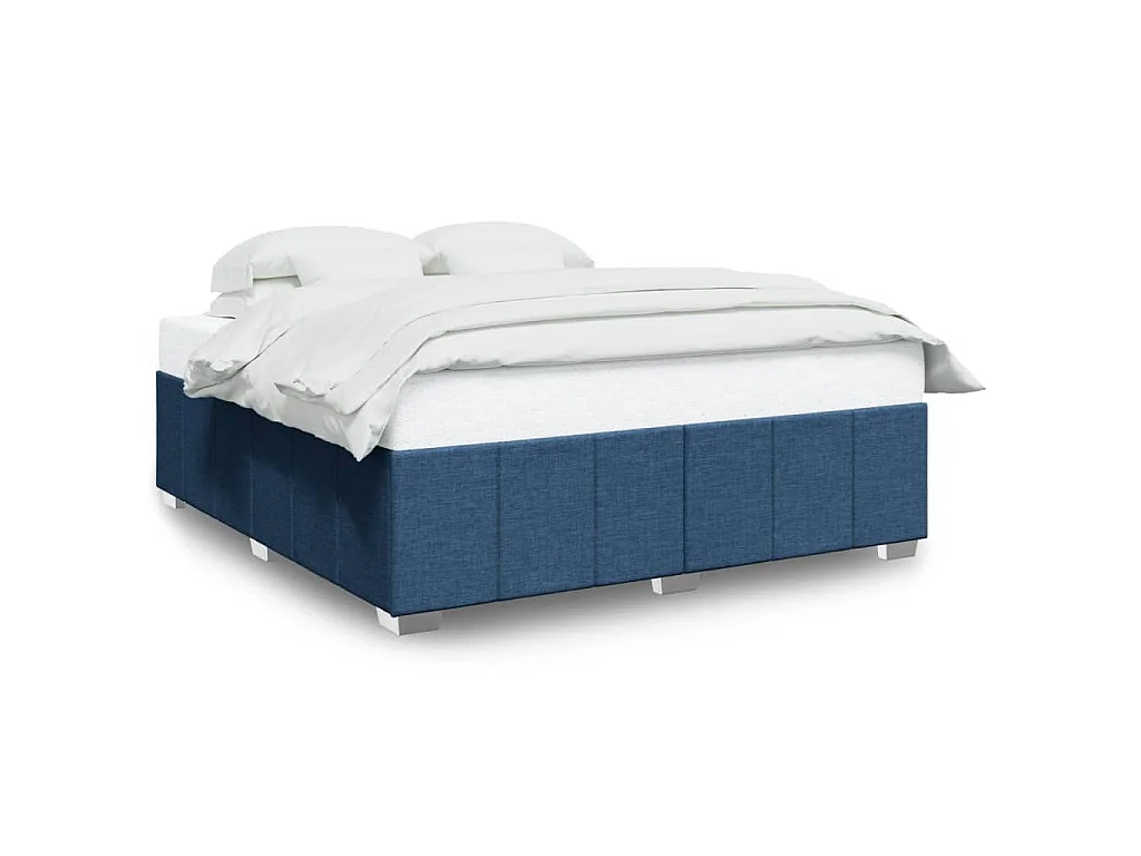 Bedframe zonder matras stof blauw 200x200 cm