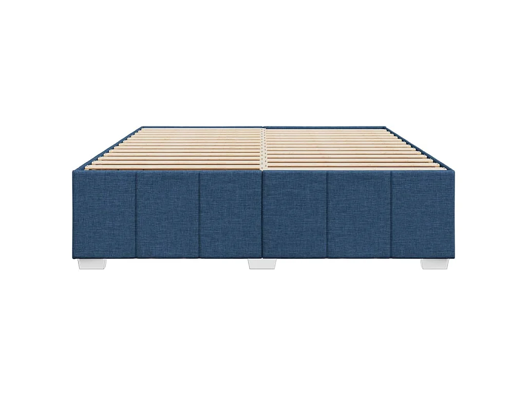 Bedframe zonder matras stof blauw 200x200 cm