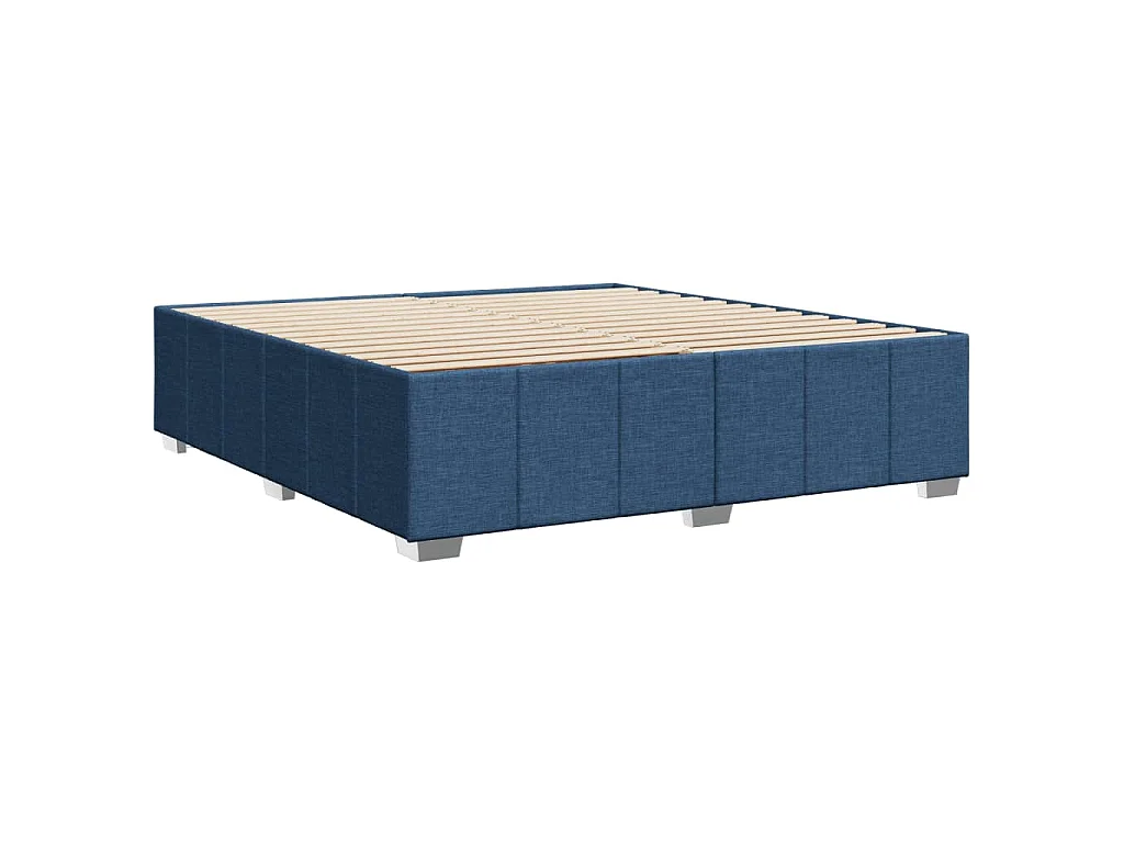 Bedframe zonder matras stof blauw 200x200 cm