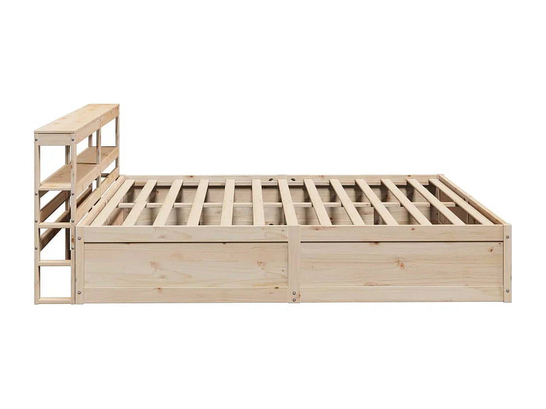 Cadre de lit avec tête de lit 200x200 cm Bois de pin massif