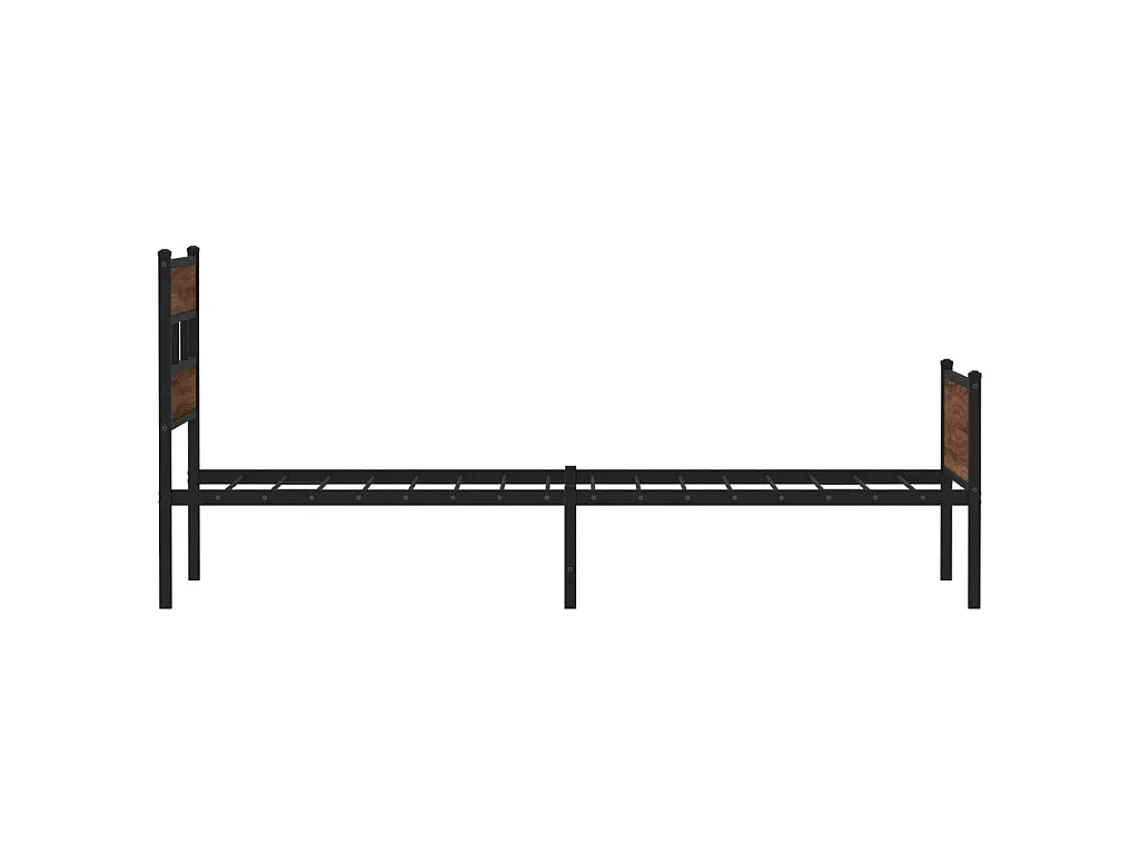 Cadre de lit sans matelas chêne marron 107x203 cm
