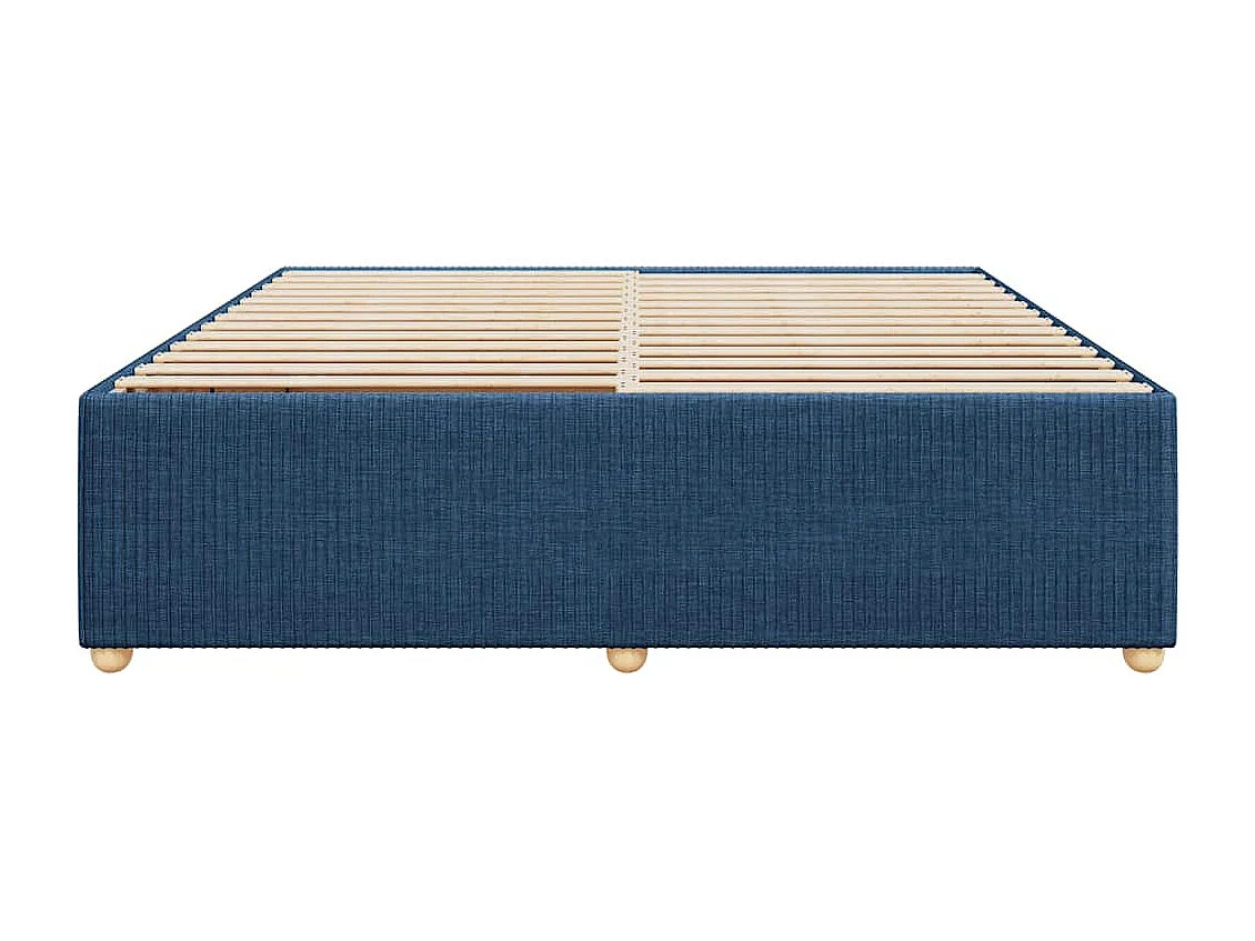 Bedframe zonder matras stof blauw 200x200 cm