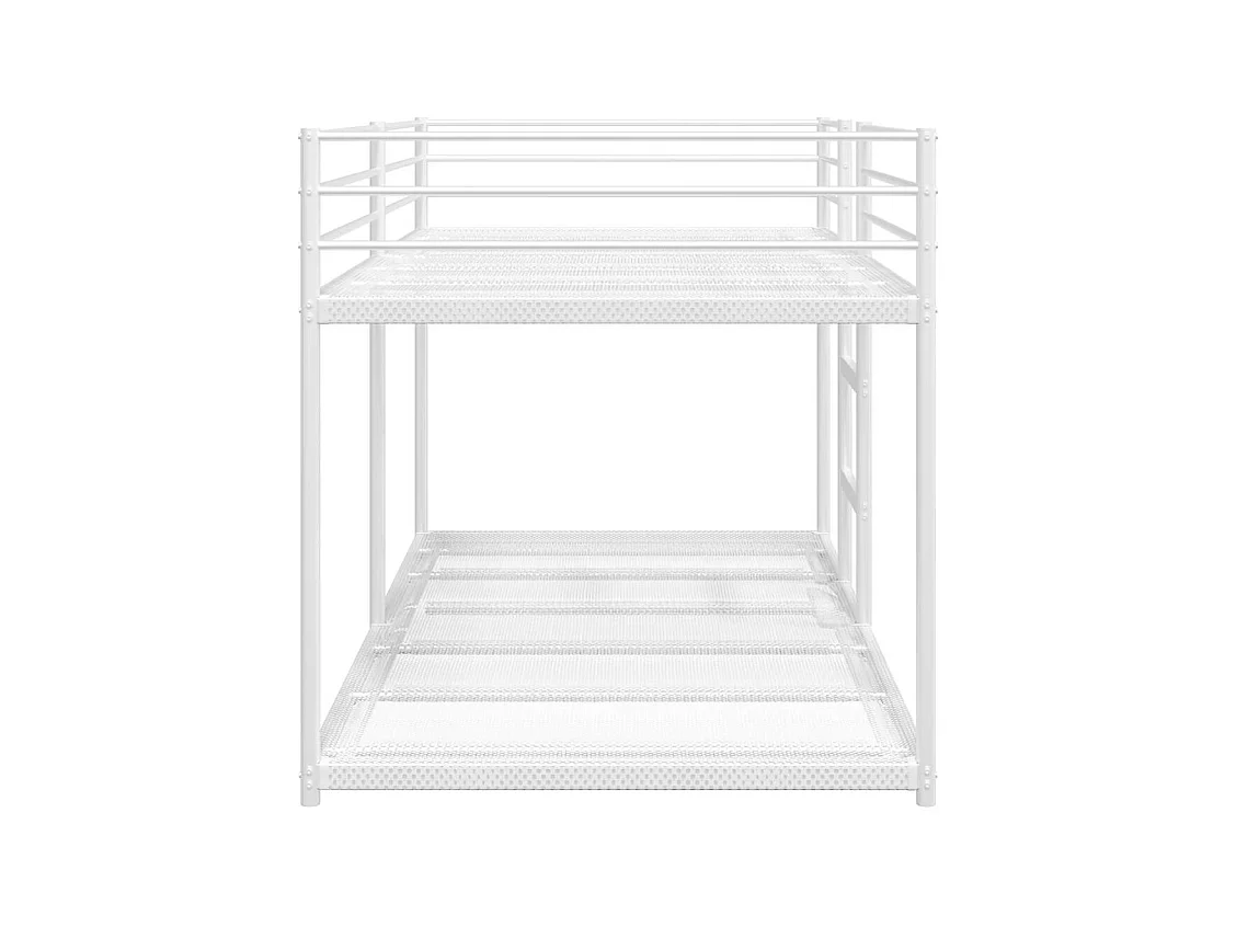 Stapelbed zonder matras 107x203 cm staal wit