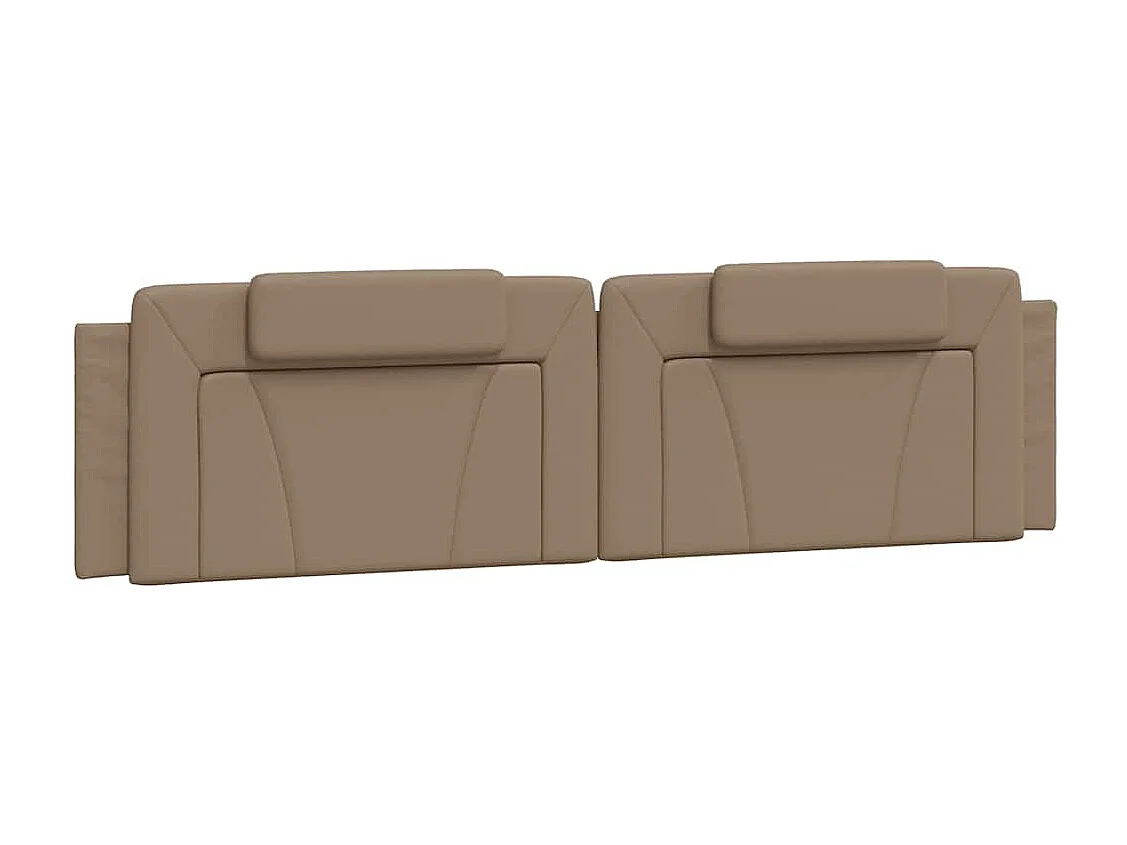 Bettgestell "Viana" ohne Matratze Cappuccino-Braun 200x200 cm Kunstleder