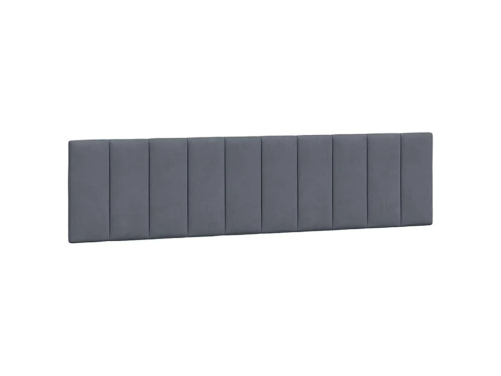 Giroletto senza Materasso Hanko Grigio Scuro 200x200 cm Velluto