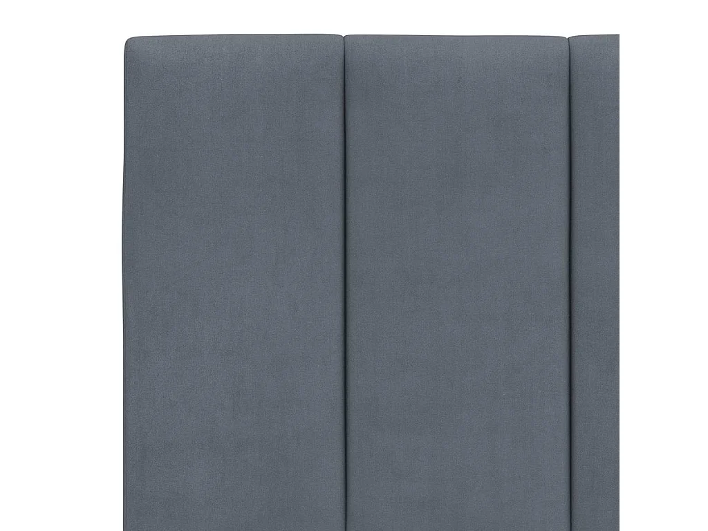 Giroletto senza Materasso Hanko Grigio Scuro 200x200 cm Velluto