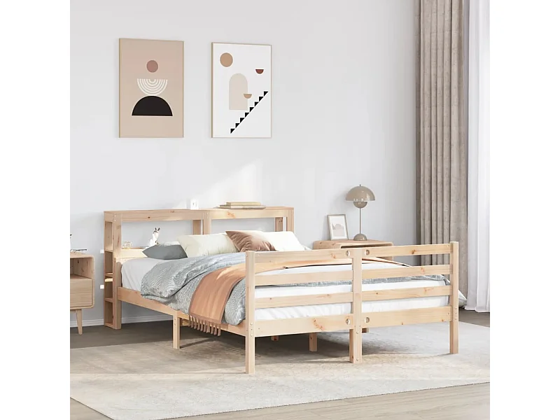 Bettgestell mit Kopfteil ohne Matratze 150x200 cm