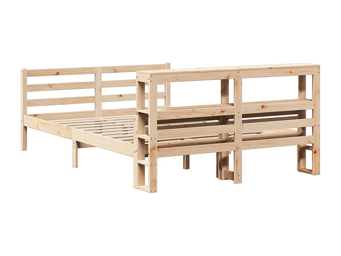 Cadre de lit avec tête de lit sans matelas 150x200 cm