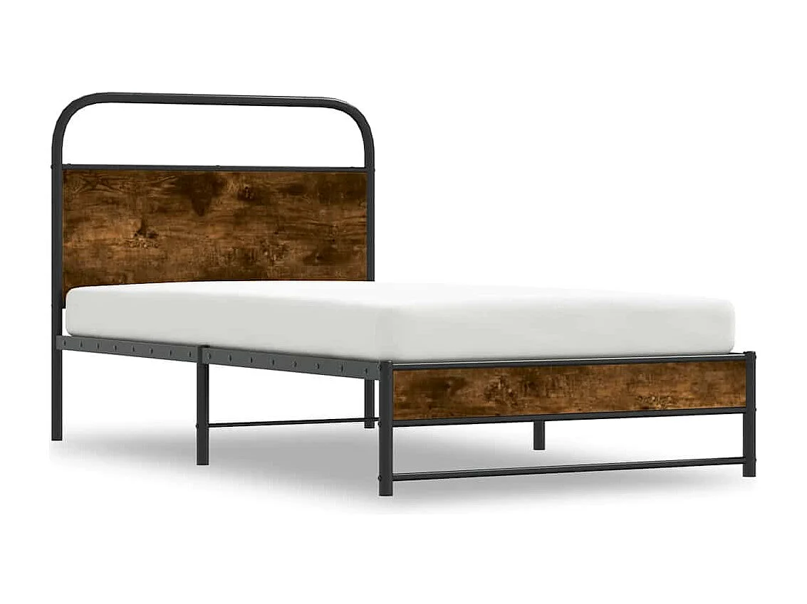 Giroletto senza Materasso Rovere Fumo 107x203 cm in Truciolato