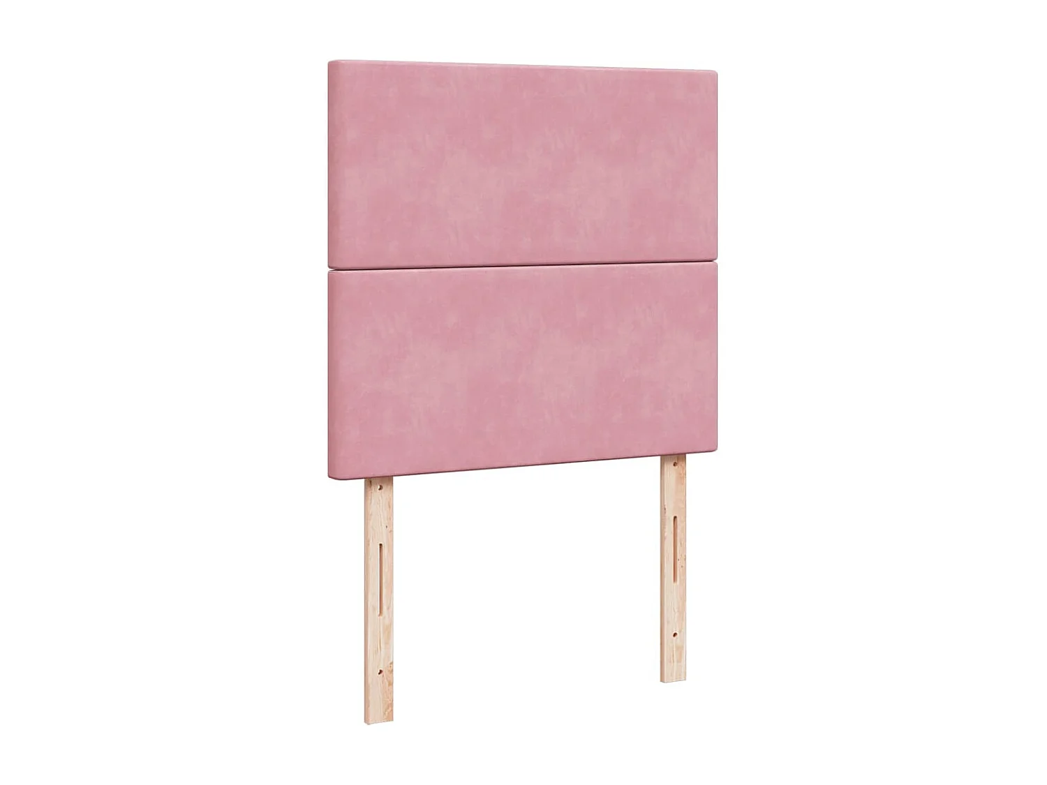 Cadre de lit ottoman avec matelas rose 200x200 cm velours