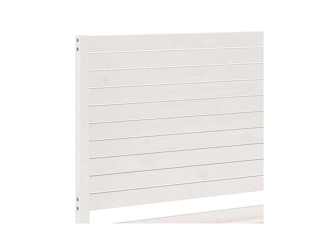 Cadre de lit extra long sans matelas 200x210 cm bois massif