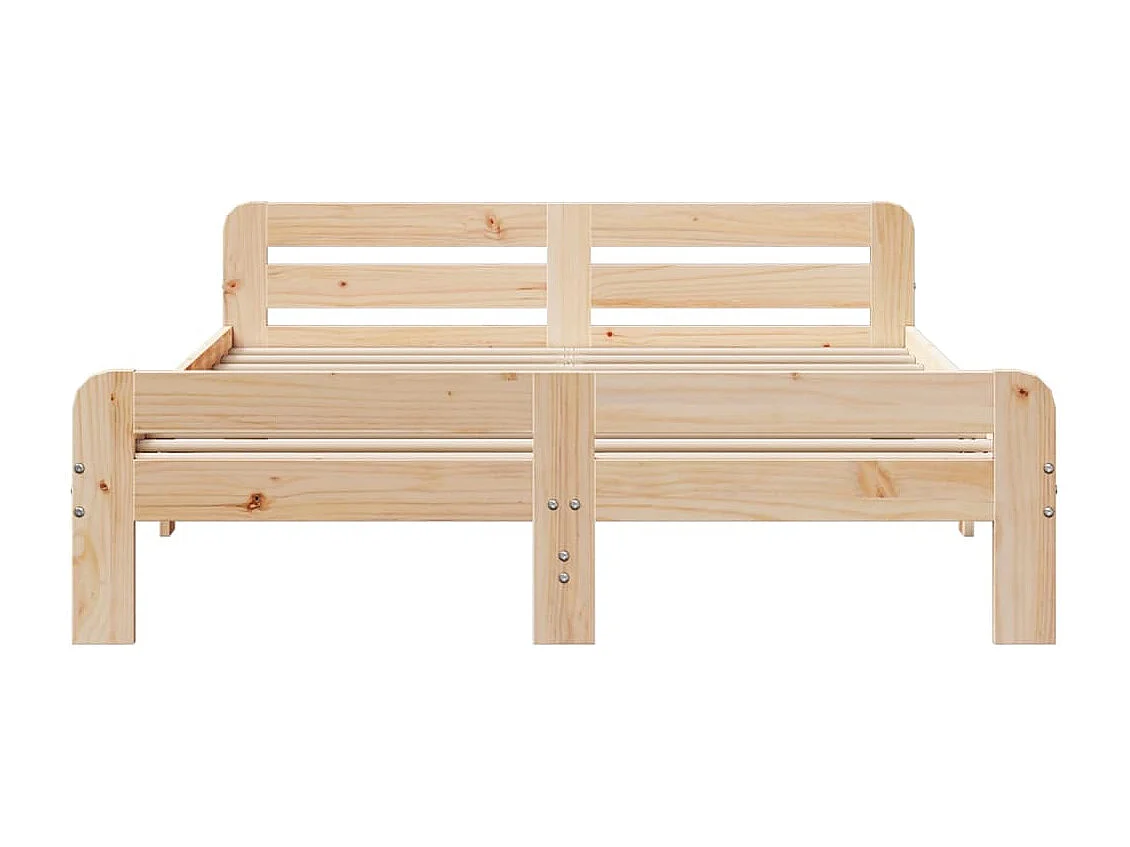 Bedframe zonder matras massief grenenhout 150x200 cm