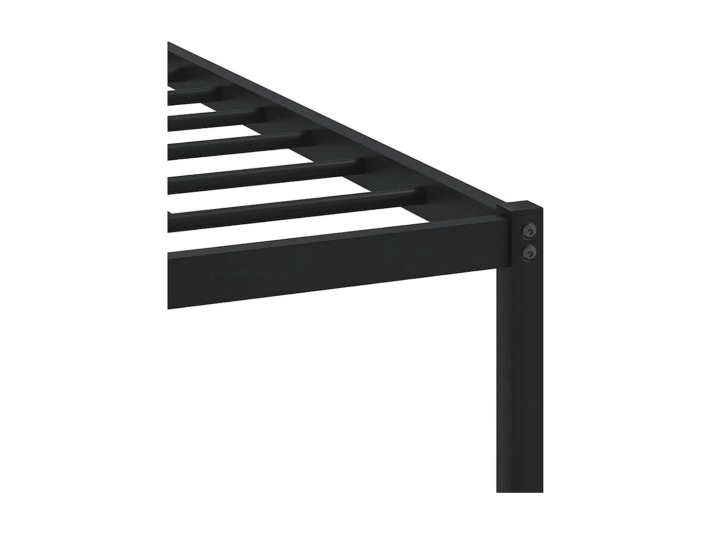 Cadre de lit en métal sans matelas chêne marron 193x203 cm