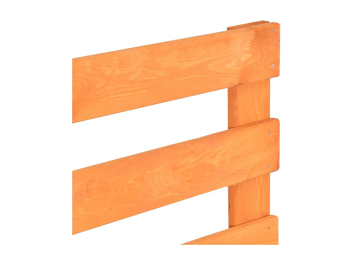 Palettenbett Braun Massivholz Kiefer 200×200 cm