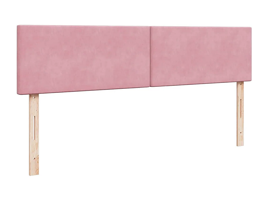 moldura de cama otomana  com colchão rosa 200x200cm Veludo