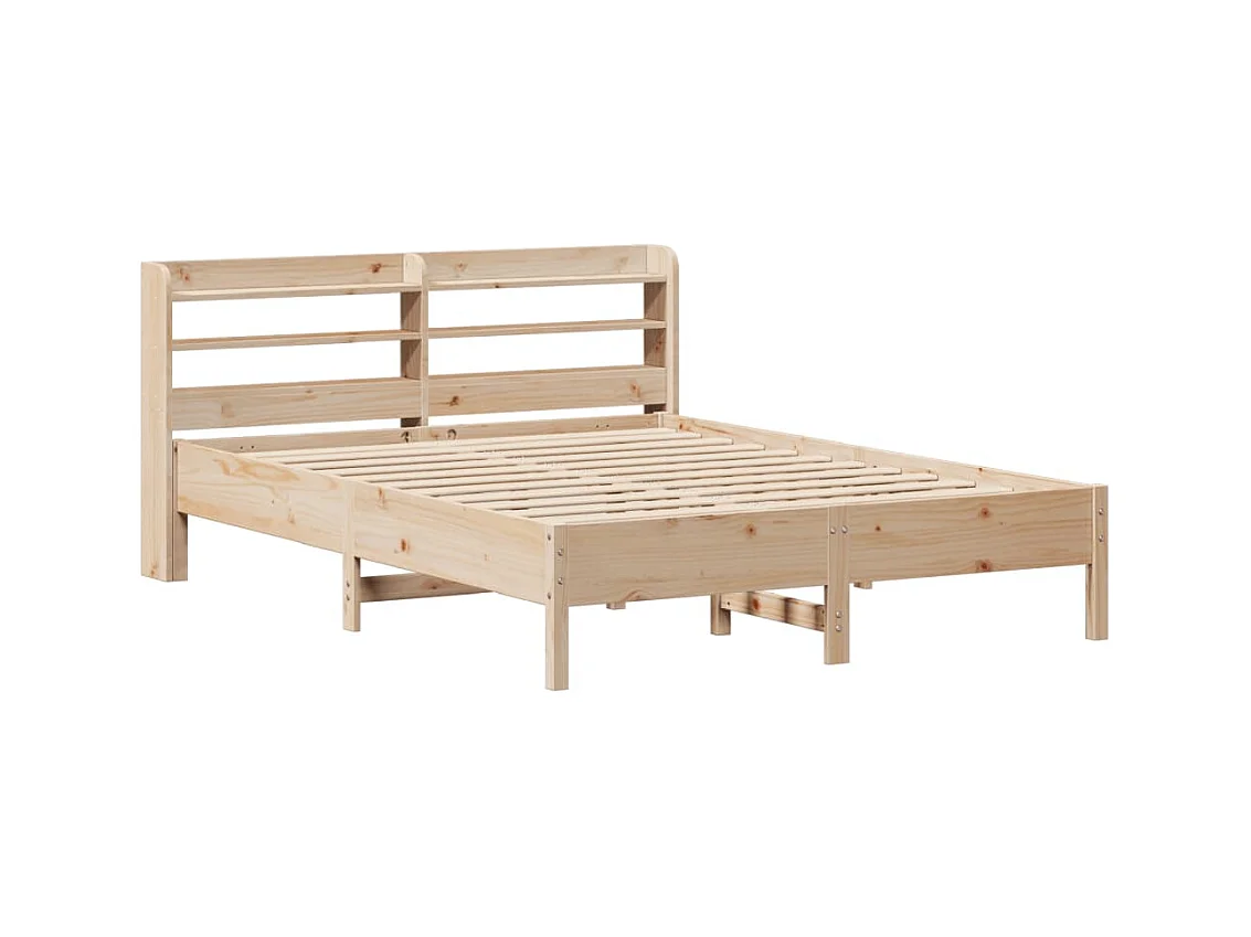 Massivholzbett ohne Matratze 150x200 cm Kiefernholz