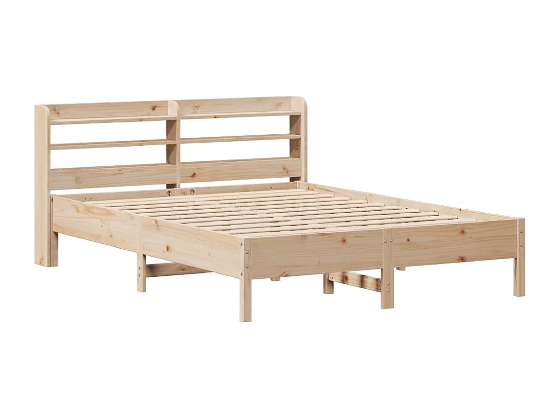 Cadre de lit sans matelas 150x200 cm bois de pin massif