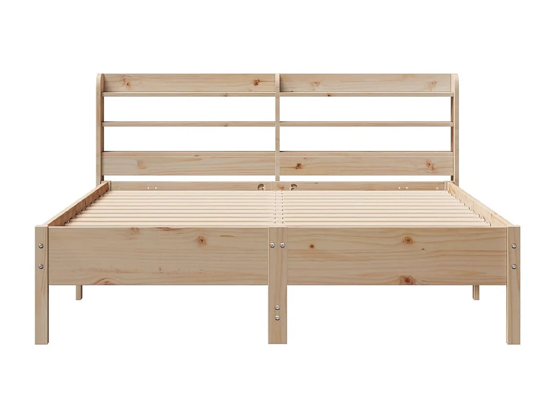 Cadre de lit sans matelas 150x200 cm bois de pin massif