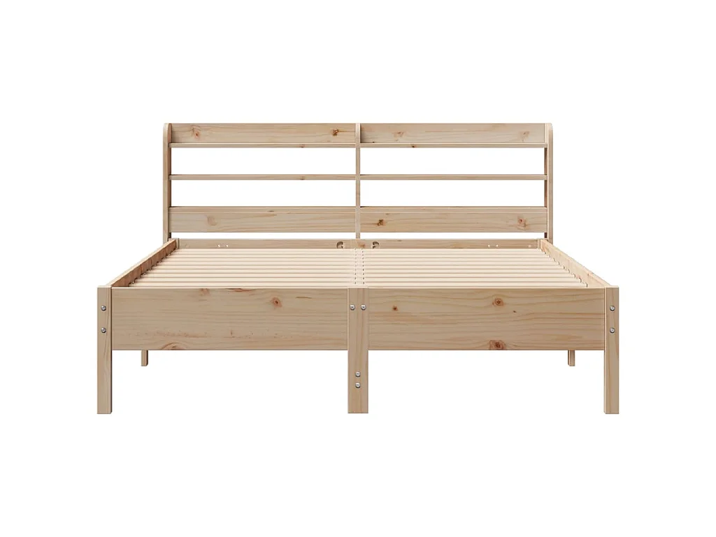 Bedframe zonder matras massief grenenhout 150x200 cm