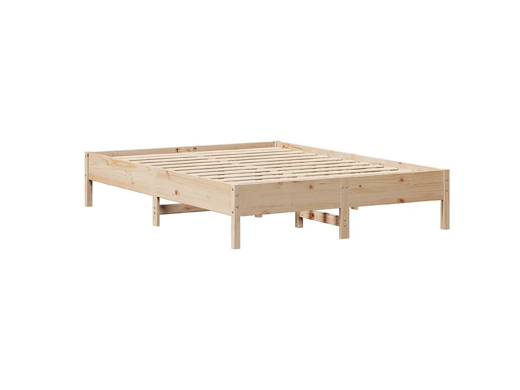 Bedframe zonder matras massief grenenhout 150x200 cm