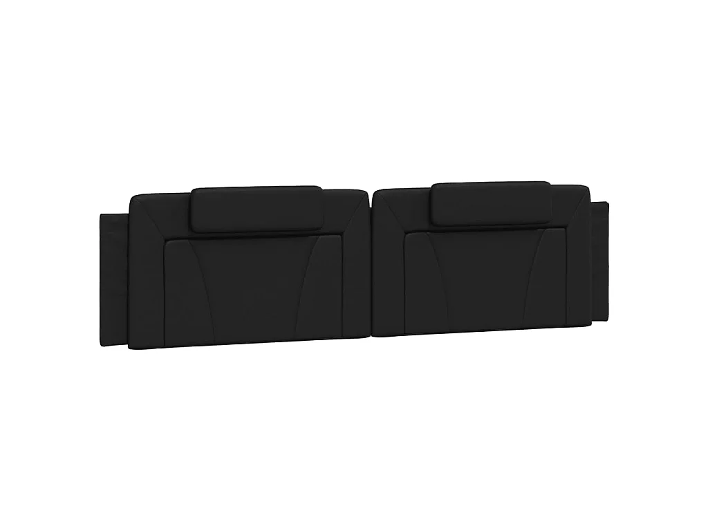 Bed "Viana" met matras kunstleer zwart 200x200 cm