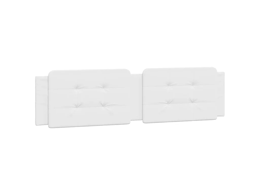 Cadre de lit avec LED sans matelas Zadar blanc 200x200 cm