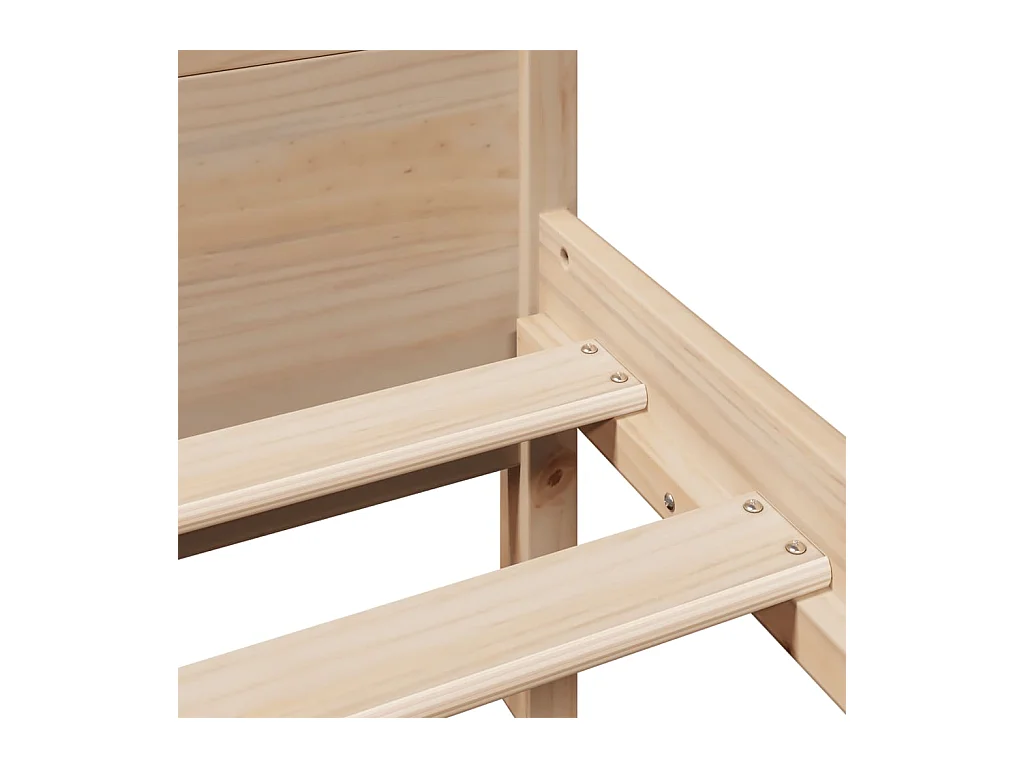 Cadre de lit sans matelas 150x200 cm bois de pin massif