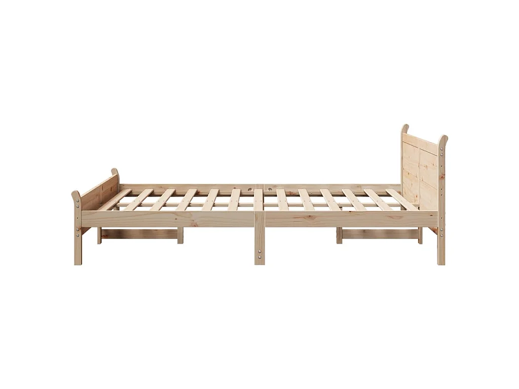 Bedframe zonder matras massief grenenhout 150x200 cm