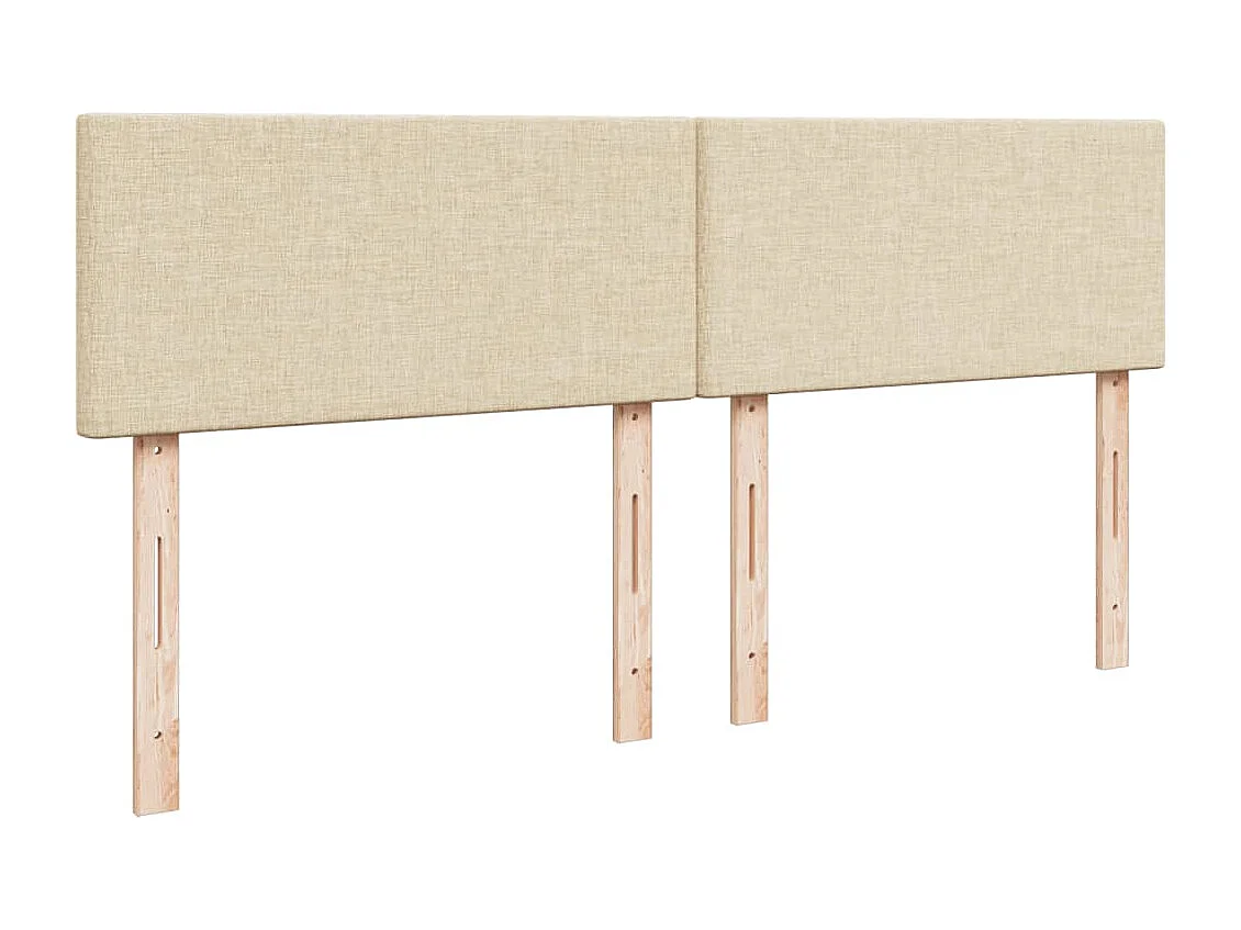 Giroletto a Molle con Materasso Crema 200x200 cm in Tessuto