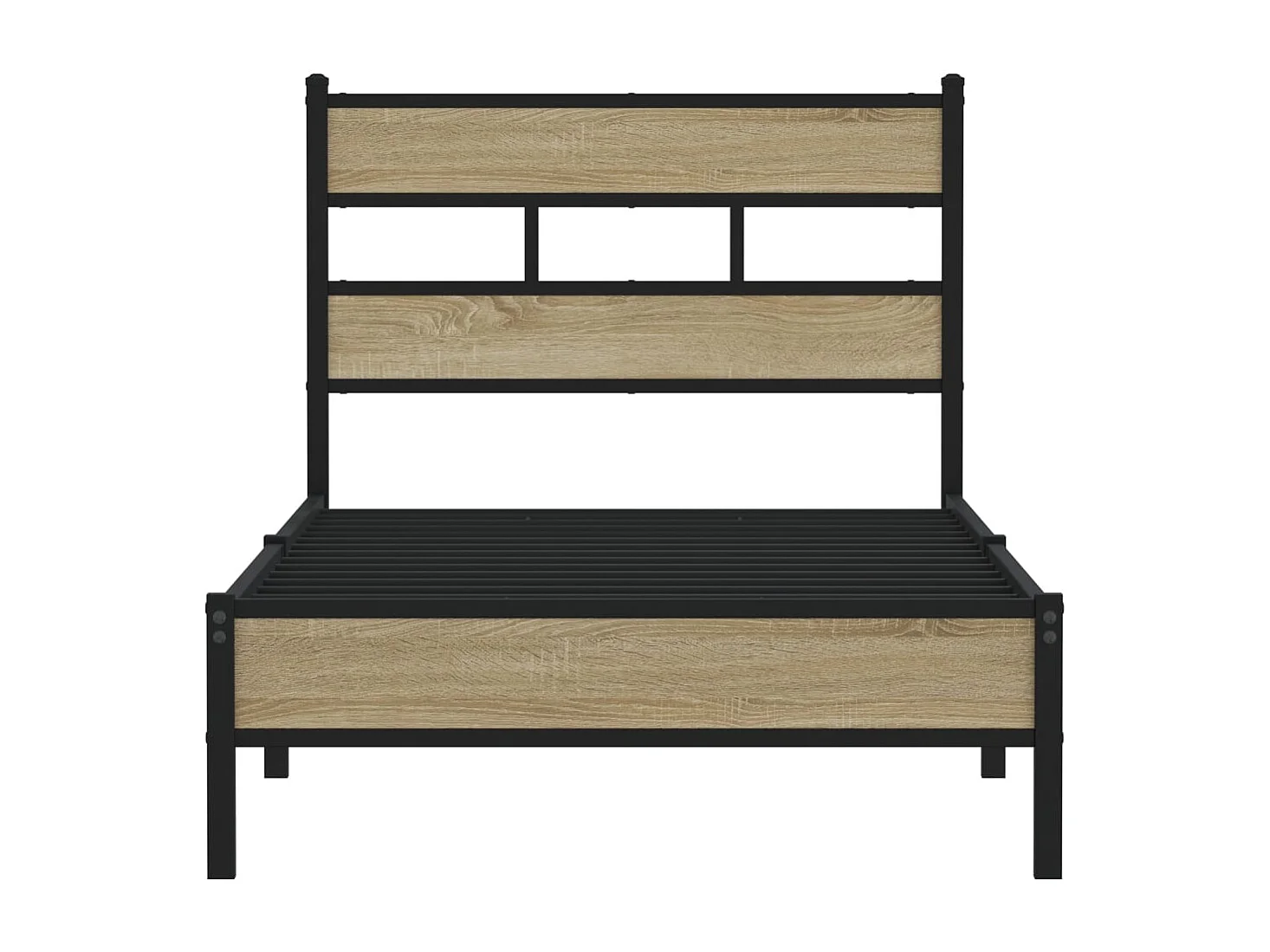 Bettgestell ohne Matratze Sonoma-Eiche 107x200 cm Holzwerkstoff