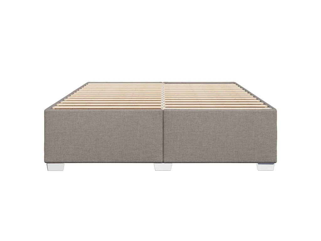 Bedframe zonder matras stof taupe 200x200 cm