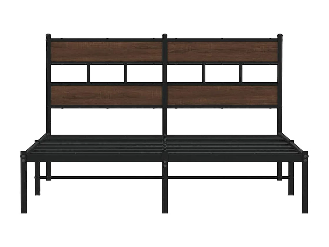 Cadre de lit sans matelas avec tête de lit 150x200 cm