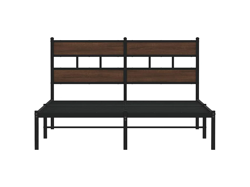 Cadre de lit sans matelas avec tête de lit 150x200 cm