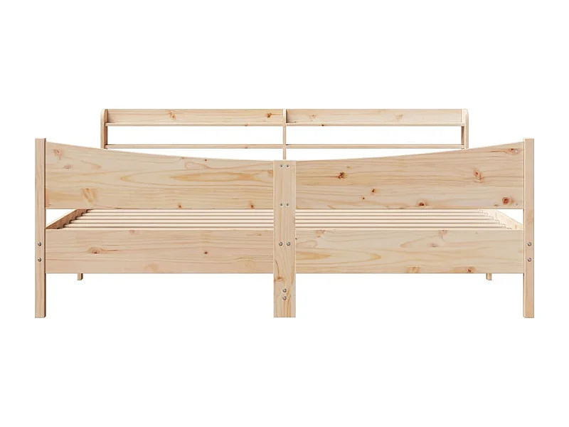 Cadre de lit avec tête de lit 200x200 cm Bois de pin massif