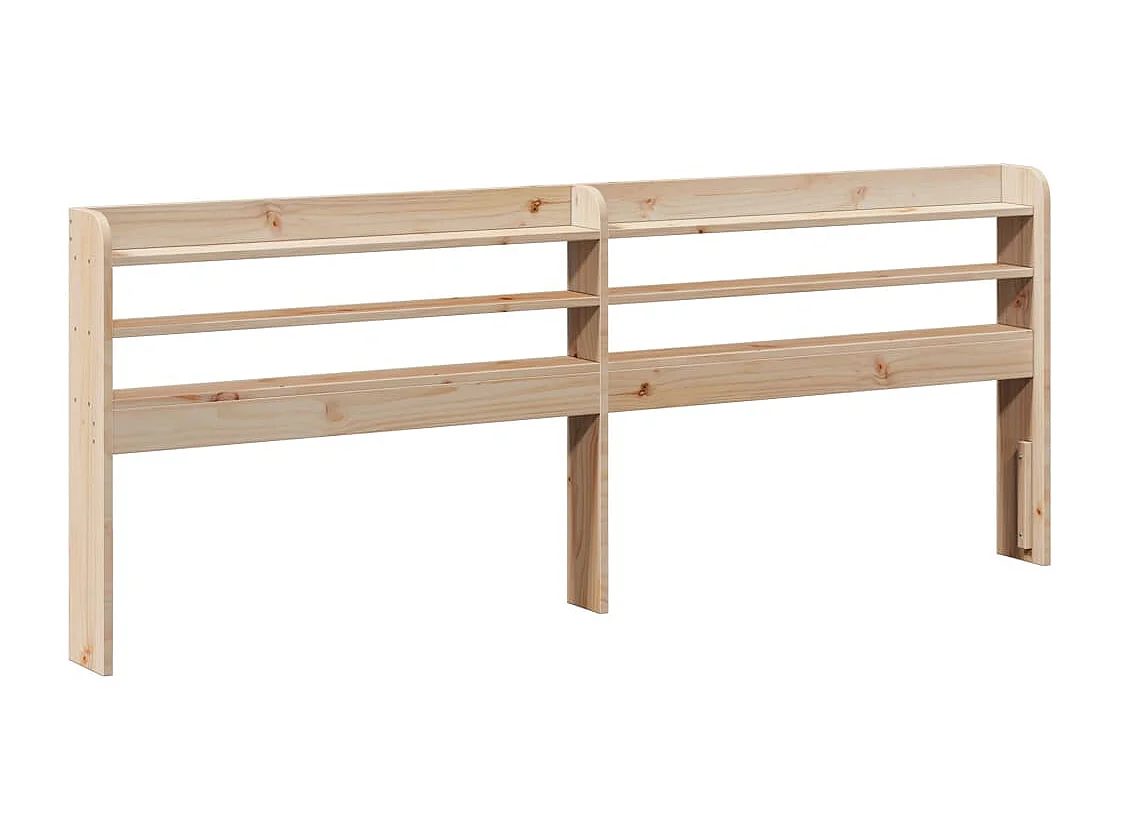 Cadre de lit avec tête de lit 200x200 cm Bois de pin massif