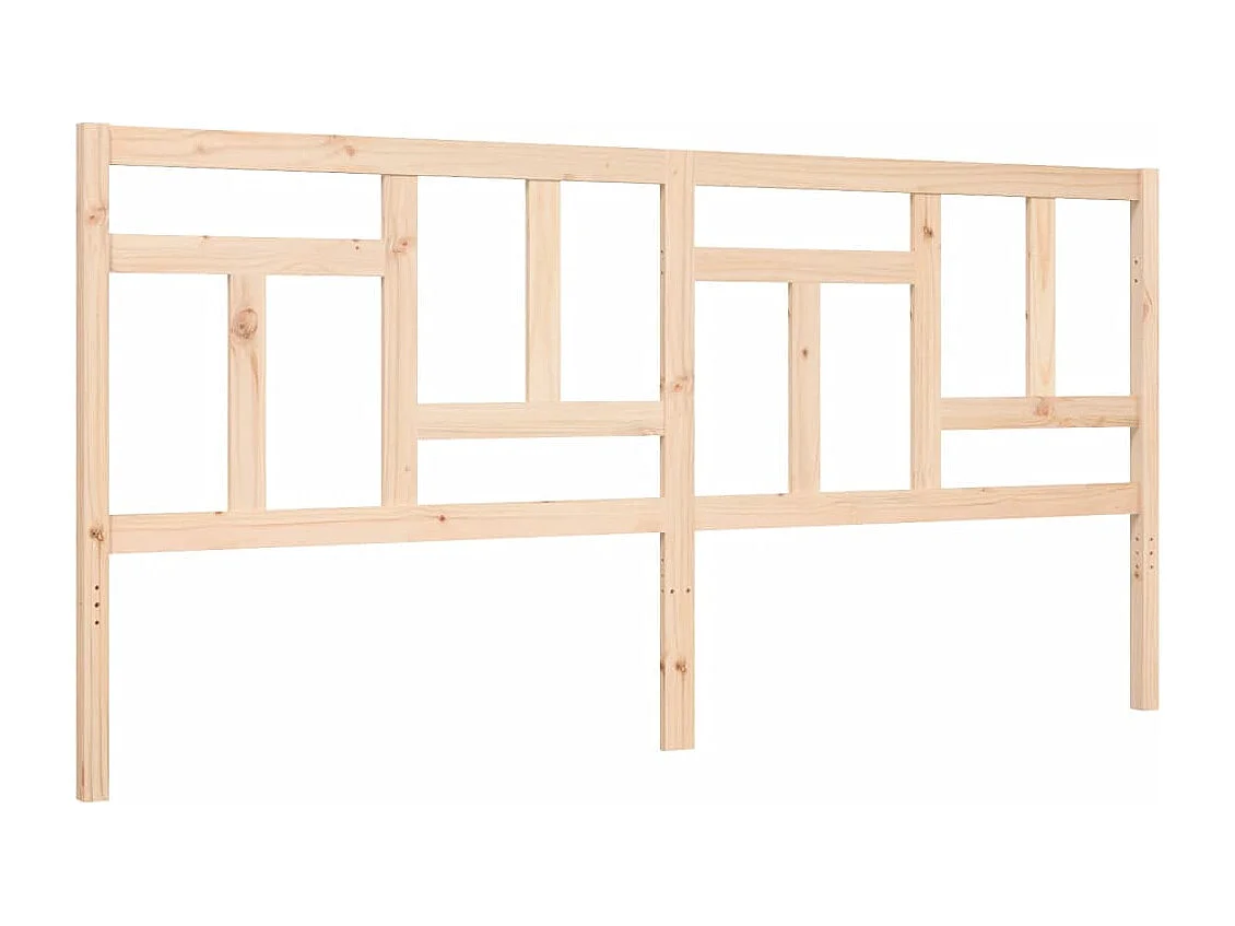 Cadre de lit sans matelas 200x200 cm bois massif