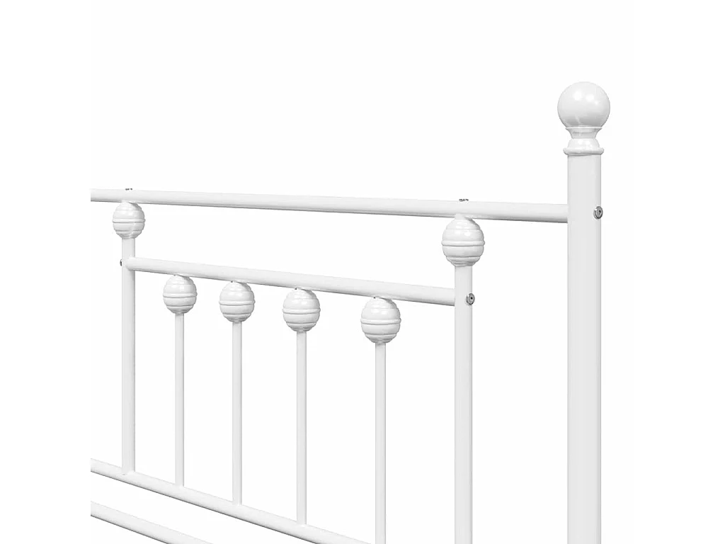 Bedframe voor een daybed Wit 107 x 203 cm Staal