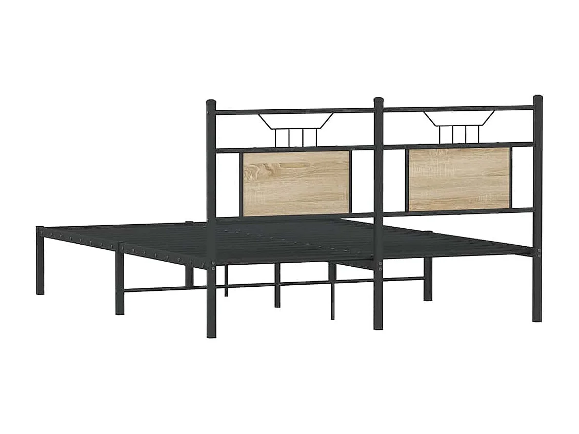 Bedframe zonder matras hout sonoma eikenkleurig 150x200 cm