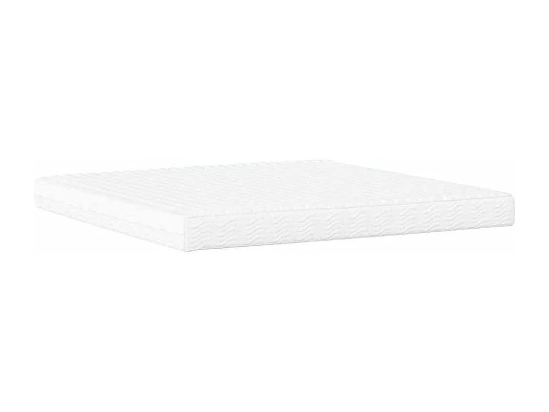 Letto con Materasso Hanko Grigio Scuro 200x200 cm Velluto