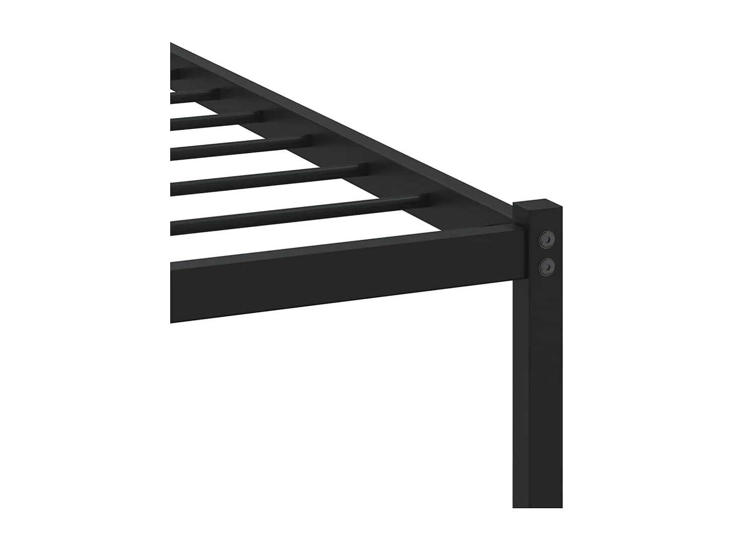 Bettgestell ohne Matratze mit Kopfteil Braun Eiche 107x203 cm