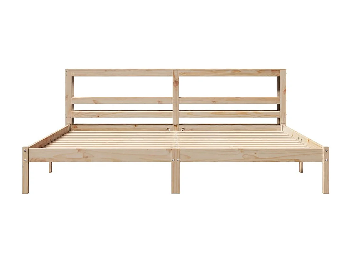 Cadre de lit sans matelas 200x200 cm bois massif de pin