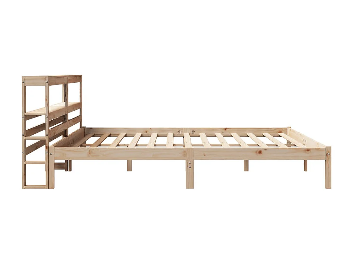 Cadre de lit sans matelas 200x200 cm bois massif de pin